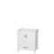 Wyndham Sheffield 30" Single Bathroom Vanity In White With No Countertop No Sink And No Mirror WCS141430SWHCXSXXMXX