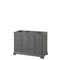 Wyndham Deborah 48" Single Bathroom Vanity In Dark Gray With No Countertop No Sink And No Mirror WCS202048SKGCXSXXMXX