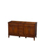 Wyndham Hatton 60" Double Bathroom Vanity In Light Chestnut No Countertop No Sinks And No Mirror WCV161660DCLCXSXXMXX