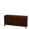 Wyndham Hatton 72" Double Bathroom Vanity In Dark Chestnut No Countertop No Sinks And No Mirror WCV161672DCDCXSXXMXX