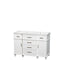 Wyndham Berkeley 48" Single Bathroom Vanity In White With No Countertop No Sink No Mirror WCV171748SWHCXSXXMXX