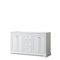 Wyndham Avery 60" Double Bathroom Vanity In White No Countertop No Sinks And No Mirror WCV232360DWHCXSXXMXX