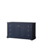 Wyndham Avery 60" Single Bathroom Vanity In Dark Blue No Countertop No Sink And No Mirror WCV232360SBLCXSXXMXX