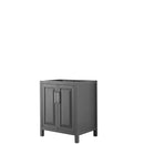 Wyndham Daria 30" Single Bathroom Vanity In Dark Gray No Countertop No Sink And No Mirror WCV252530SKGCXSXXMXX