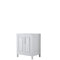 Wyndham Daria 30" Single Bathroom Vanity In White No Countertop No Sink And No Mirror WCV252530SWHCXSXXMXX