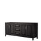 Wyndham Daria 80" Double Bathroom Vanity In Dark Espresso No Countertop No Sink And No Mirror WCV252580DDECXSXXMXX