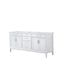 Wyndham Margate 72" Double Bathroom Vanity In White No Countertop No Sink And No Mirror WCV303072DWHCXSXXMXX