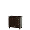 Wyndham Acclaim 36" Single Bathroom Vanity In Espresso No Countertop No Sink And No Mirror WCV800036SESCXSXXMXX