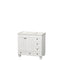 Wyndham Acclaim 36" Single Bathroom Vanity In White No Countertop No Sink And No Mirror WCV800036SWHCXSXXMXX