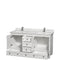 Wyndham Acclaim 60" Double Bathroom Vanity In White White Carrara Marble Countertop Undermount Square Sinks and No Mirrors WCV800060DWHCMUNSMXX