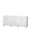 Wyndham Acclaim 80" Double Bathroom Vanity In White No Countertop No Sinks And No Mirrors WCV800080DWHCXSXXMXX