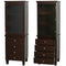 Wyndham Acclaim Bathroom Linen Tower In Espresso with Shelved Cabinet Storage and 4 Drawers WCV8000LTES