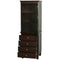 Wyndham Acclaim Bathroom Linen Tower In Espresso with Shelved Cabinet Storage and 4 Drawers WCV8000LTES