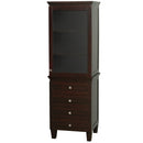 Wyndham Acclaim 72" Double Bathroom Vanity In Espresso No Countertop No Sinks and No Mirrors WCV800072DESCXSXXMXX