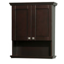 Wyndham Acclaim Solid Oak Bathroom Wall-Mounted Storage Cabinet In Espresso WCV8000WCES