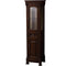 Wyndham Andover 48" Single Bathroom Vanity In Dark Cherry No Countertop No Sink and 44" Mirror WCVTRAS48SDCCXSXXM44