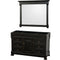 Wyndham Andover 55" Single Bathroom Vanity In Black No Countertop No Sink And 50" Mirror WCVTRAS55SBKCXSXXM50