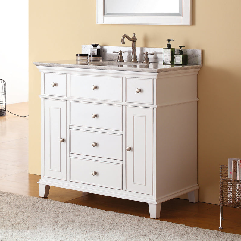 Avanity Windsor 37 inch Vanity Combo WINDSOR-VS36-WT-C