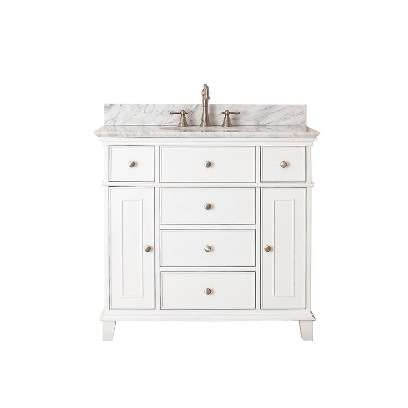 Avanity Windsor 37 inch Vanity Combo WINDSOR-VS36-WT-C