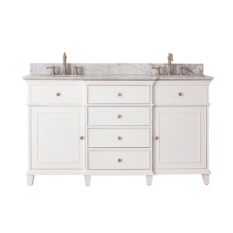 Avanity Windsor 61 inch Vanity Combo WINDSOR-VS60-WT-C