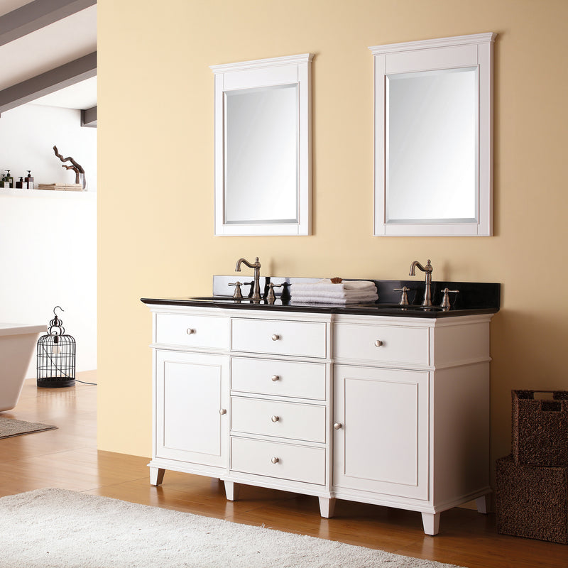 Avanity Windsor 61 inch Vanity Combo WINDSOR-VS60-WT-A