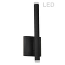 Dainolite 10W Wall Sconce Matte Black with White Acrylic Diffuser WLS-1410LEDW-MB