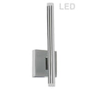 Dainolite 10W Wall Sconce Polished Chrome with White Acrylic Diffuser WLS-1410LEDW-PC