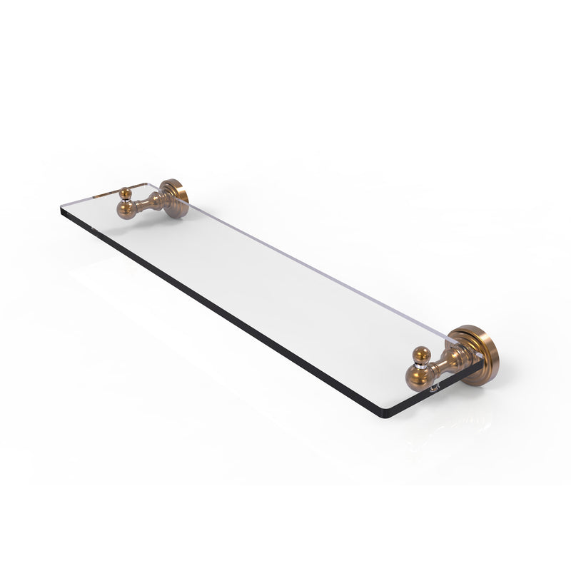 Allied Brass Waverly Place Collection 22 Inch Glass Vanity Shelf with Beveled Edges WP-1-22-BBR