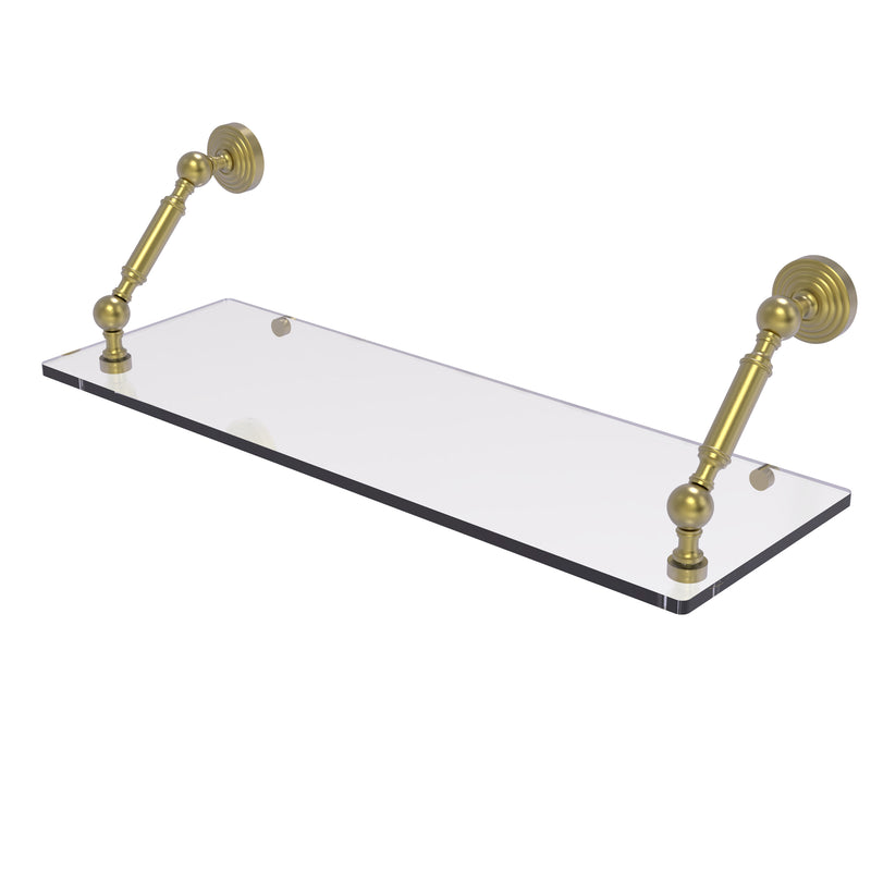 Allied Brass Waverly Place Collection 24 Inch Floating Glass Shelf WP-1-24-SBR