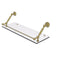 Allied Brass Waverly Place 24 Inch Floating Glass Shelf with Gallery Rail WP-1-24-GAL-SBR