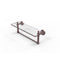 Allied Brass Waverly Place 16 Inch Glass Vanity Shelf with Integrated Towel Bar WP-1TB-16-CA