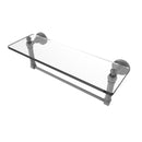 Allied Brass Waverly Place 16 Inch Glass Vanity Shelf with Integrated Towel Bar WP-1TB-16-GYM