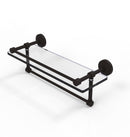 Allied Brass 16 Inch Gallery Glass Shelf with Towel Bar WP-1TB-16-GAL-ORB