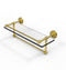 Allied Brass 16 Inch Gallery Glass Shelf with Towel Bar WP-1TB-16-GAL-PB