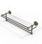 Allied Brass 22 Inch Gallery Glass Shelf with Towel Bar WP-1TB-22-GAL-ABR