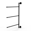 Allied Brass Waverly Place Collection 3 Swing Arm Vertical 28 Inch Towel Bar WP-27-3-16-28-BKM