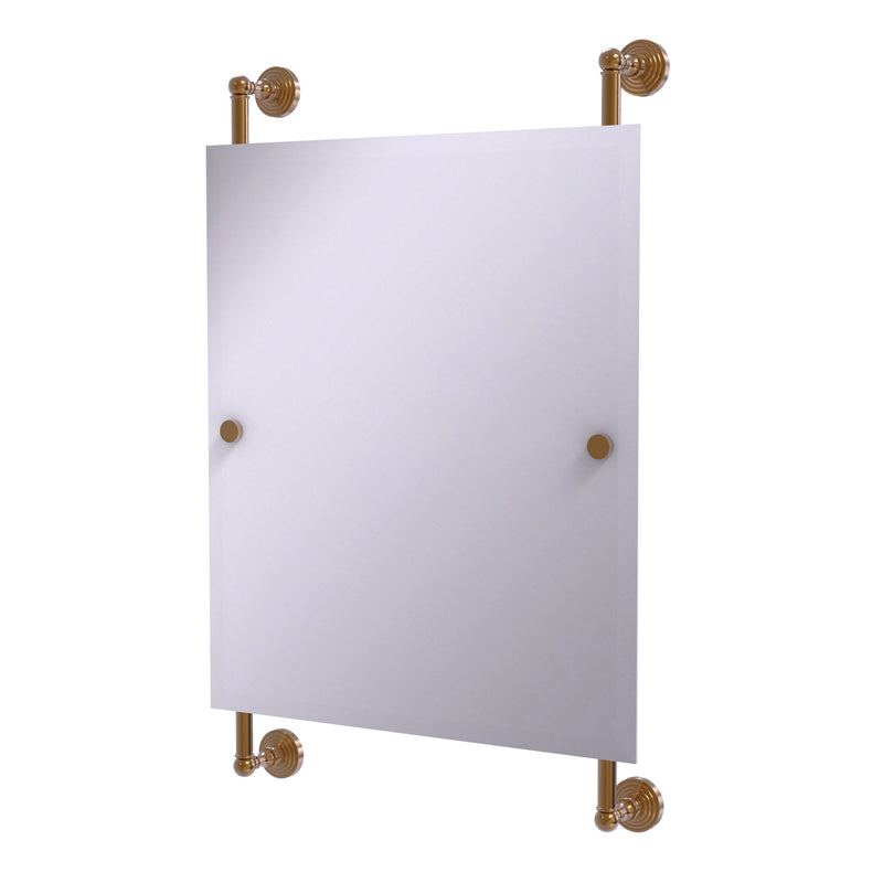 Allied Brass Waverly Place Collection Rectangular Frameless Rail Mounted Mirror WP-27-92-BBR