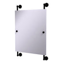 Allied Brass Waverly Place Collection Rectangular Frameless Rail Mounted Mirror WP-27-92-BKM