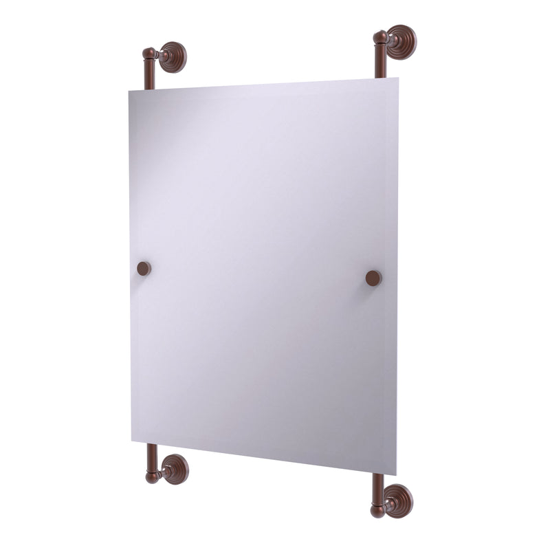 Allied Brass Waverly Place Collection Rectangular Frameless Rail Mounted Mirror WP-27-92-CA