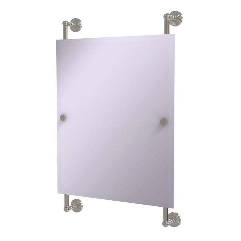 Allied Brass Waverly Place Collection Rectangular Frameless Rail Mounted Mirror WP-27-92-SN