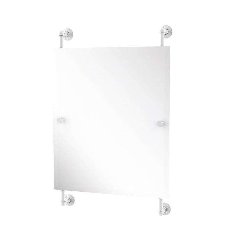 Allied Brass Waverly Place Collection Rectangular Frameless Rail Mounted Mirror WP-27-92-WHM