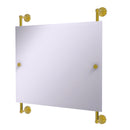 Allied Brass Waverly Place Landscape Rectangular Frameless Rail Mounted Mirror WP-27-93-PB