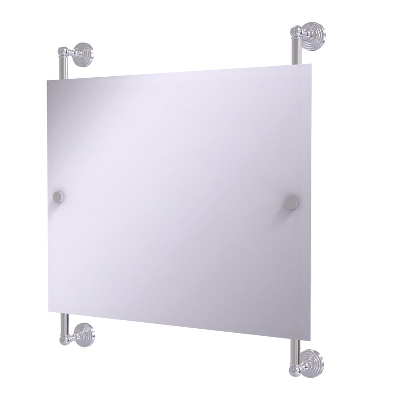 Allied Brass Waverly Place Landscape Rectangular Frameless Rail Mounted Mirror WP-27-93-SCH