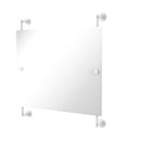 Allied Brass Waverly Place Landscape Rectangular Frameless Rail Mounted Mirror WP-27-93-WHM