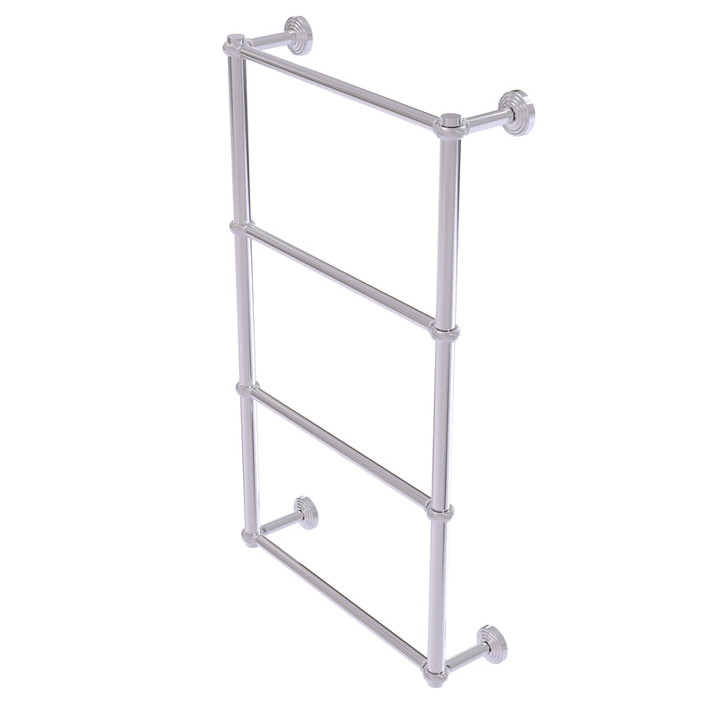 Allied Brass Waverly Place Collection 4 Tier 24 Inch Ladder Towel Bar with Twisted Detail WP-28T-24-PC