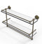 Allied Brass 22 Inch Gallery Double Glass Shelf with Towel Bar WP-2TB-22-GAL-ABR