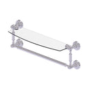 Allied Brass Waverly Place Collection 18 Inch Glass Vanity Shelf with Integrated Towel Bar WP-33TB-18-PC