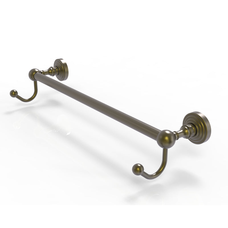 Allied Brass Waverly Place Collection 18 Inch Towel Bar with Integrated Hooks WP-41-18-HK-ABR