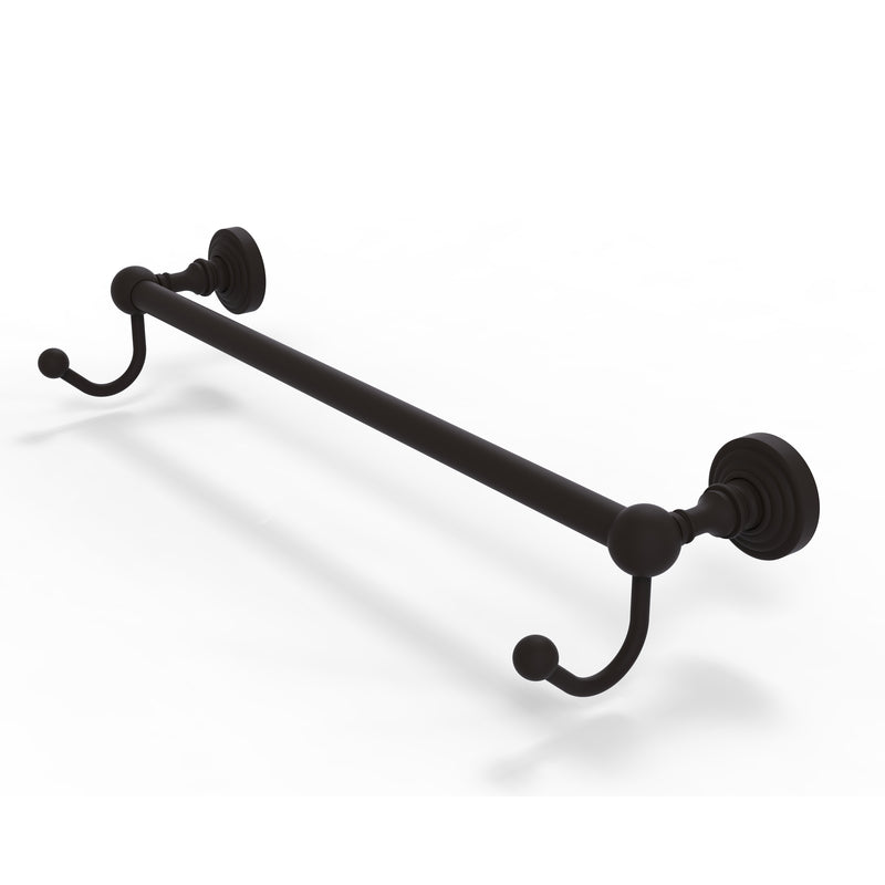 Allied Brass Waverly Place Collection 18 Inch Towel Bar with Integrated Hooks WP-41-18-HK-ORB