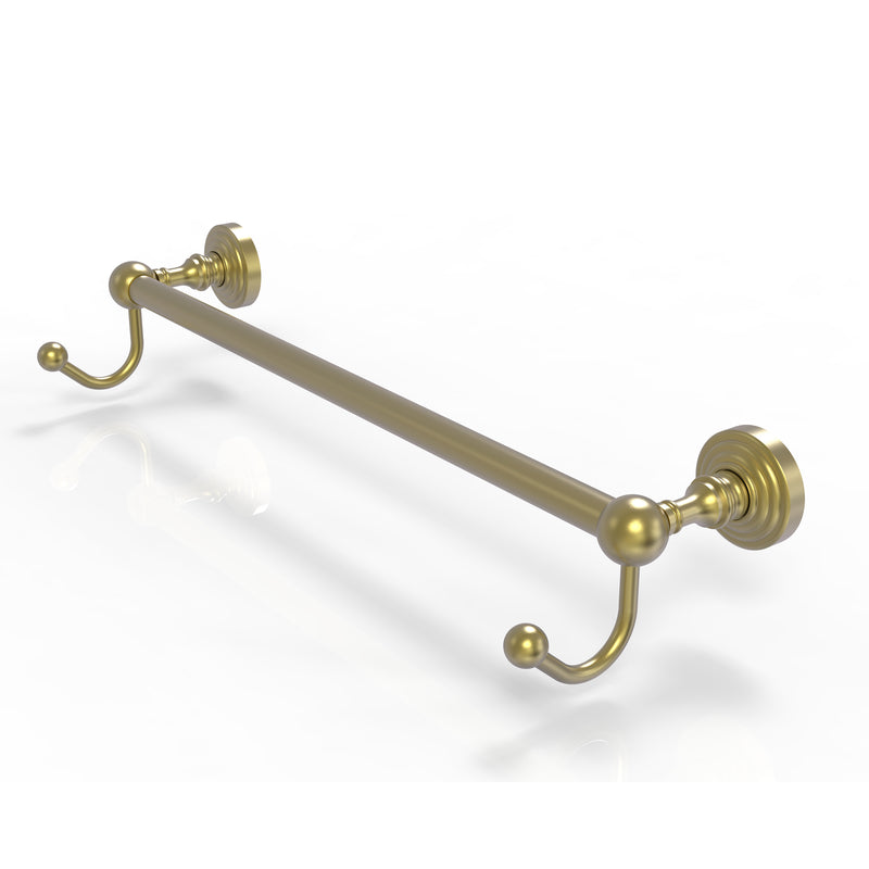 Allied Brass Waverly Place Collection 18 Inch Towel Bar with Integrated Hooks WP-41-18-HK-SBR